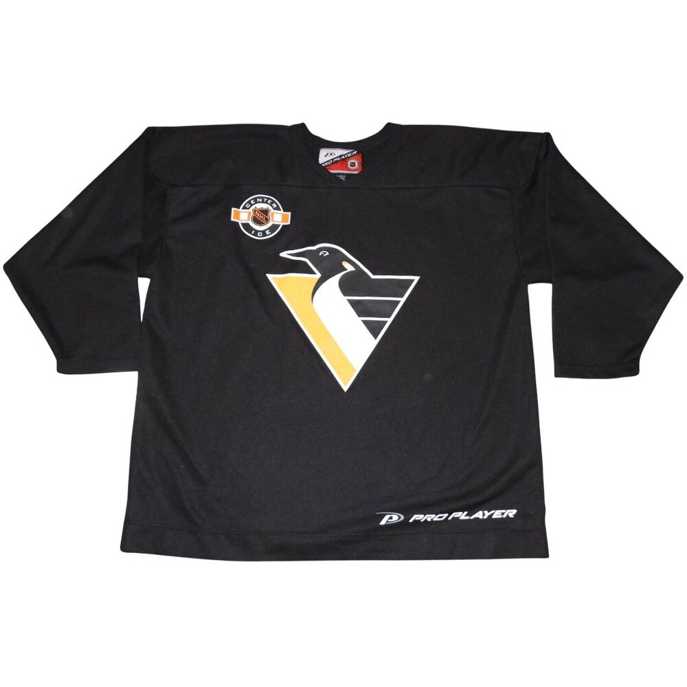 Vintage Pittsburgh Penguins Pro Player Blank Practice 90s NHL Hockey Jersey 2XL